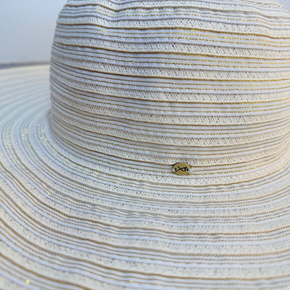 Betmar NY Beach Sun Hat Wide Brim Floppy UPF 50 Resort Fashion Ivory Cruise Chic main image 12